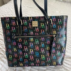 Dooney & Bourke Colorful Logo Tote